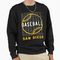 Baseball San Diego Sweatshirt - Graphic Print Unisex - T-Shirt, Sweatshirt, Hoodie