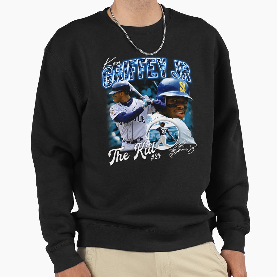 Ken Griffey Jr Basketball Legend Sweatshirt - Custom Art Print for Adults - T-Shirt, Sweatshirt, Hoodie