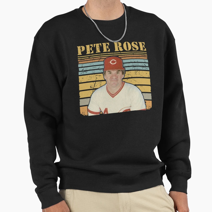 Pete Rose Charlie Hustle Legend Sweatshirt - Casual Everyday Wear Unisex - T-Shirt, Sweatshirt, Hoodie