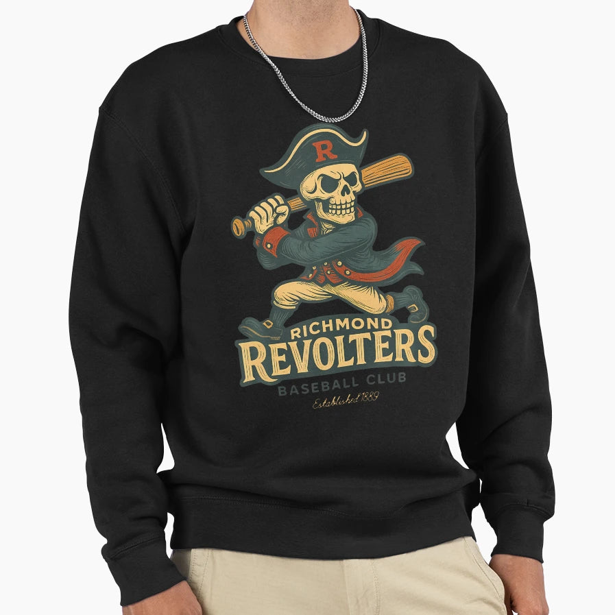 Richmond Revolters Baseball Club Sweatshirt - Casual Everyday Wear Unisex - T-Shirt, Sweatshirt, Hoodie