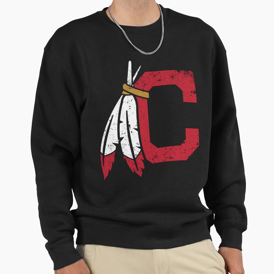 Cle Indians Sweatshirt - Minimalist Print Men Women - T-Shirt, Sweatshirt, Hoodie