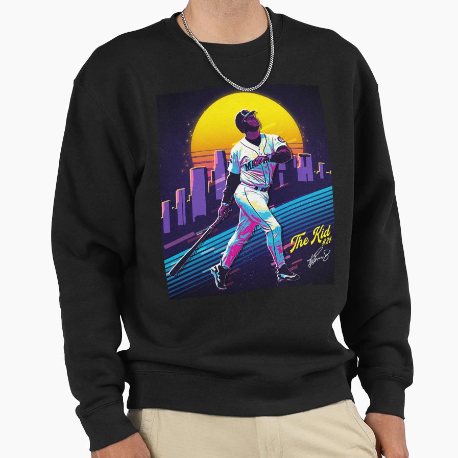 Ken Griffey Jr Baseball 80S 90S Rap Sweatshirt - Custom Art Print Men Women - T-Shirt, Sweatshirt, Hoodie