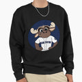 Baseball Team Moose Sweatshirt - Novelty Apparel Men Women - T-Shirt, Sweatshirt, Hoodie
