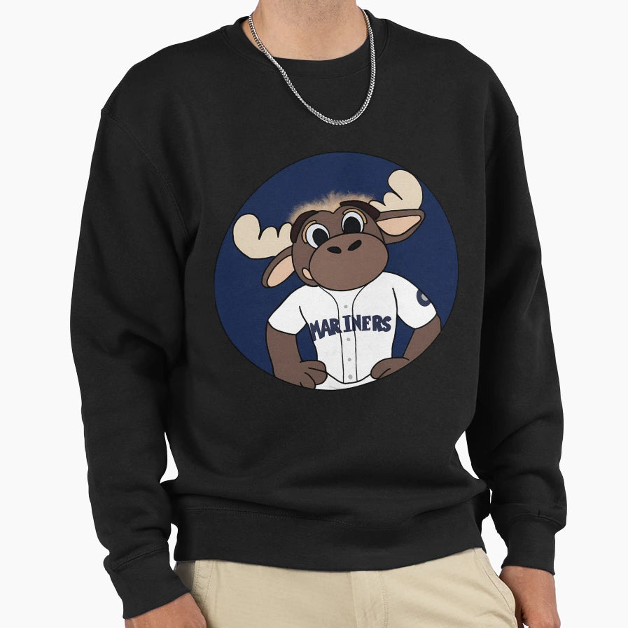 Baseball Team Moose Sweatshirt - Novelty Apparel Men Women - T-Shirt, Sweatshirt, Hoodie