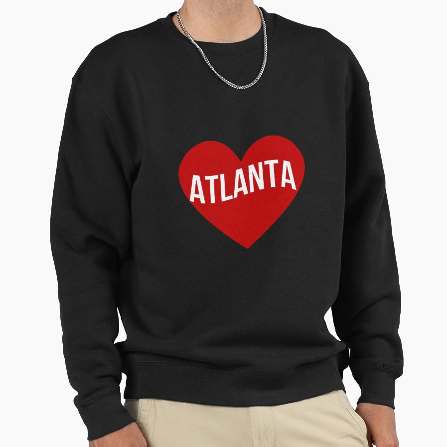 Atlanta Heart Sweatshirt - Unique Graphic Unisex - T-Shirt, Sweatshirt, Hoodie