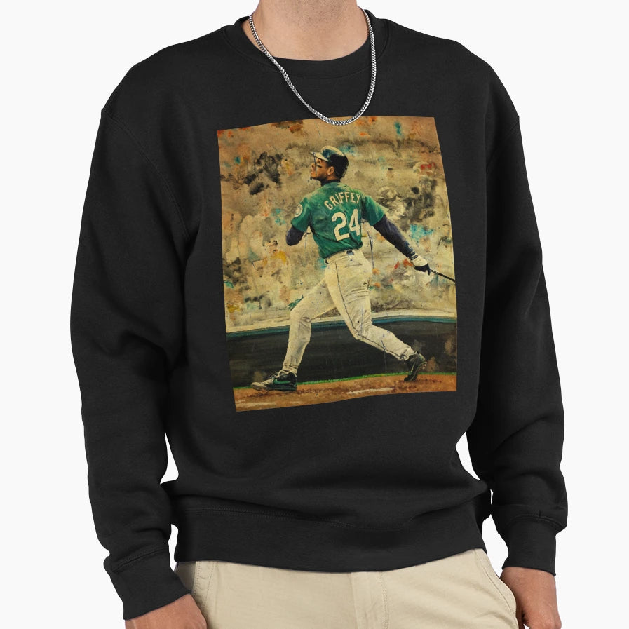 Ken Griffey Jr Retrocolor Sweatshirt - Fun Novelty Design Unisex - T-Shirt, Sweatshirt, Hoodie