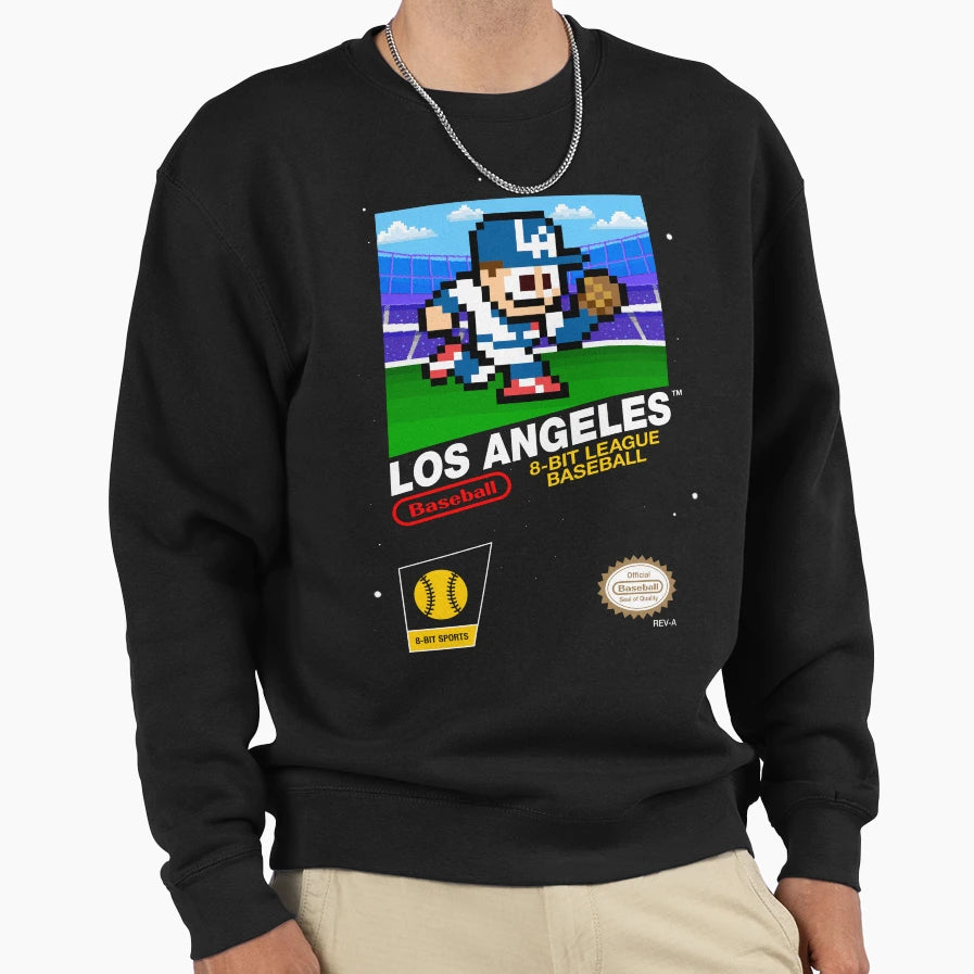 Los Angeles 8 Bit Videogame Sweatshirt - Casual Everyday Wear Men Women - T-Shirt, Sweatshirt, Hoodie