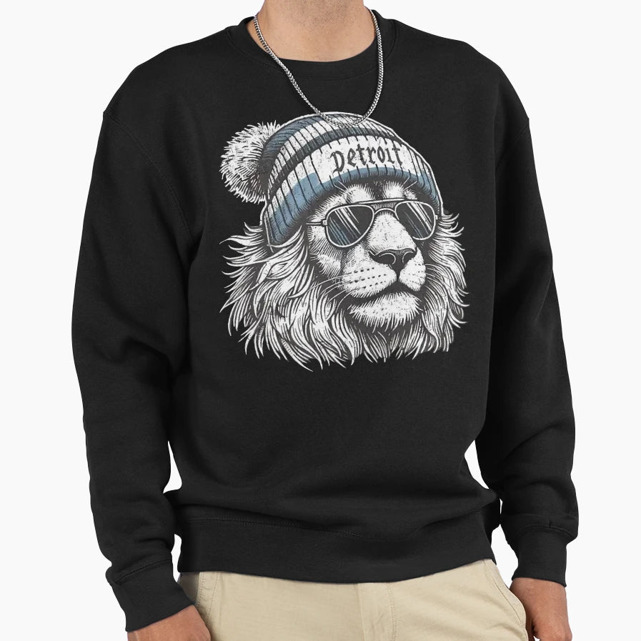 Detroit Lions Sweatshirt - Graphic Print for Adults - T-Shirt, Sweatshirt, Hoodie