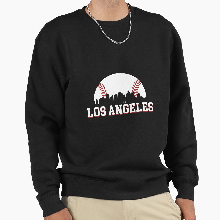 Los Angeles Skyline Cityscape Downtown Hoodie - Graphic Print for Adults - T-Shirt, Sweatshirt, Hoodie