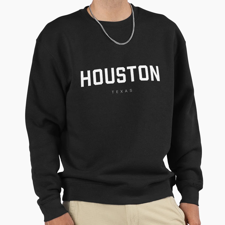 Houston Texas Sweatshirt - Aesthetic Graphic Men Women - T-Shirt, Sweatshirt, Hoodie