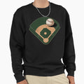 Baseball Field Layout Sweatshirt - Casual Everyday Wear for Adults - T-Shirt, Sweatshirt, Hoodie