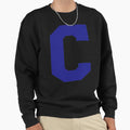 Alphabet Blue C Sports Letter C Sweatshirt - Streetwear Style for Adults - T-Shirt, Sweatshirt, Hoodie