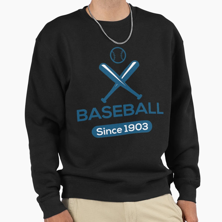 American Baseball Sport Logo Sweatshirt - Aesthetic Graphic for Adults - T-Shirt, Sweatshirt, Hoodie