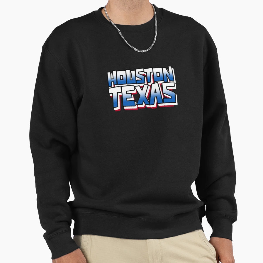 Houson Texas United States America Sweatshirt - Novelty Apparel for Adults - T-Shirt, Sweatshirt, Hoodie