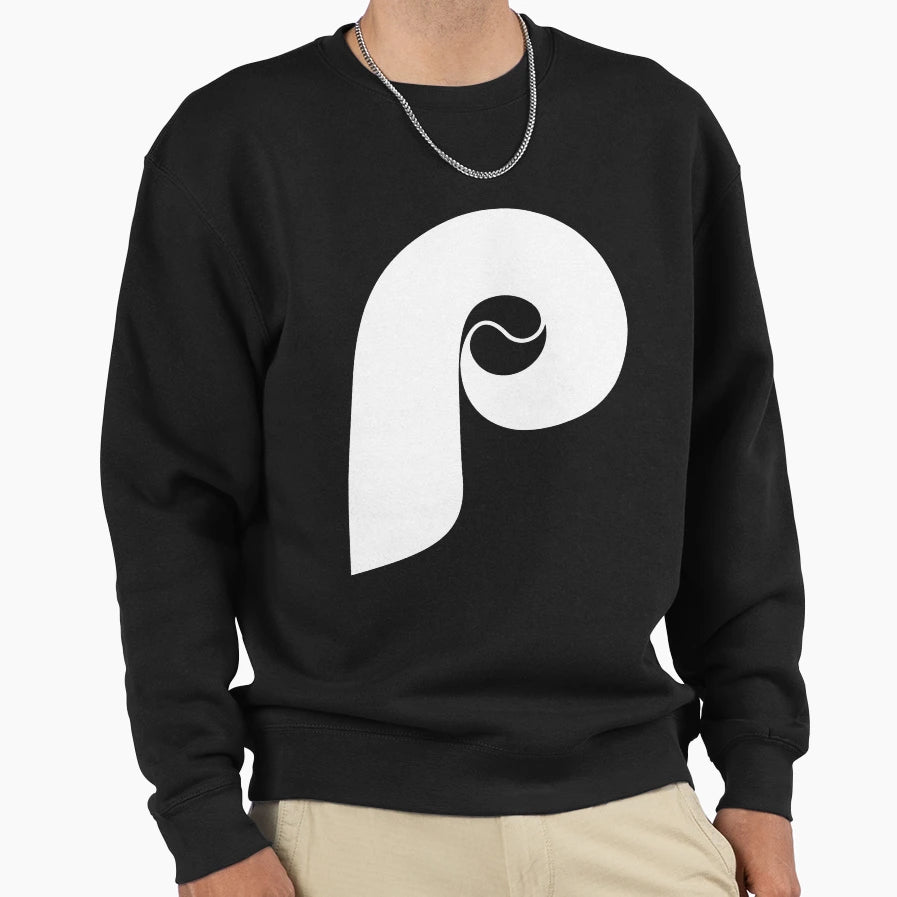 White P Initial Font Sweatshirt - Trendy Graphic Men Women - T-Shirt, Sweatshirt, Hoodie