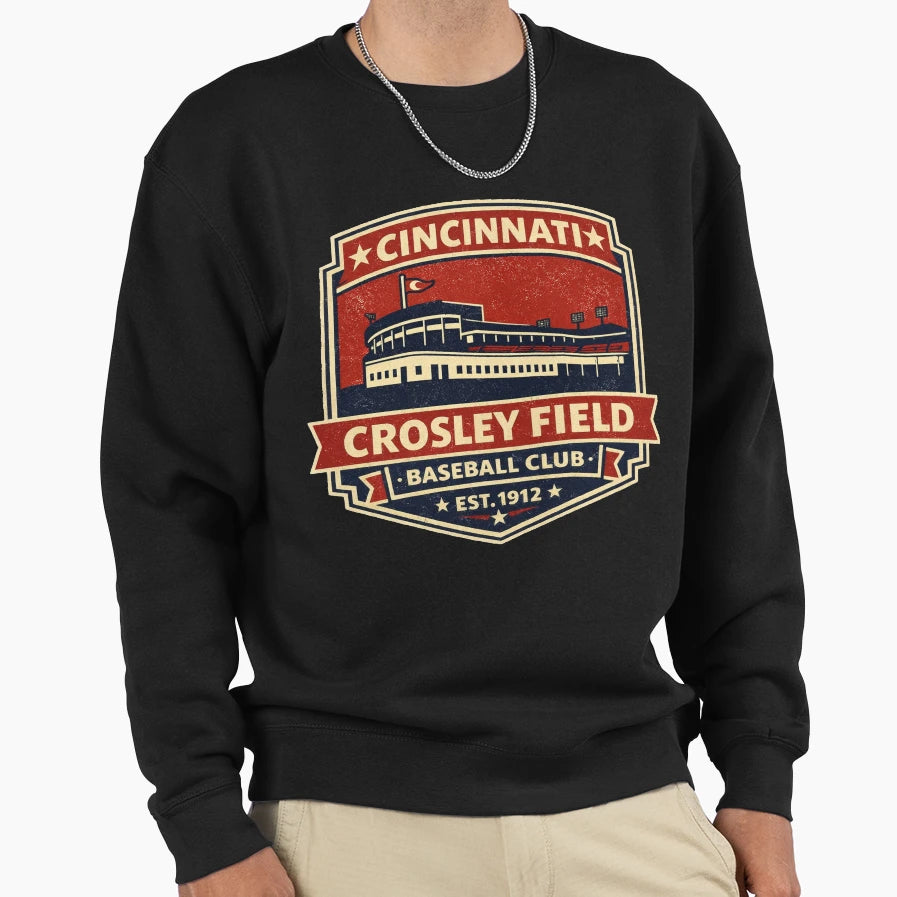 Cincinnati Baseball Crosley Field T-Shirt - Streetwear Style Unisex - T-Shirt, Sweatshirt, Hoodie