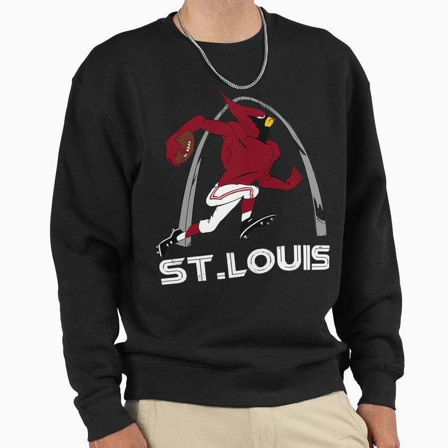 Big Red Throwback Sweatshirt - Streetwear Style for Adults - T-Shirt, Sweatshirt, Hoodie