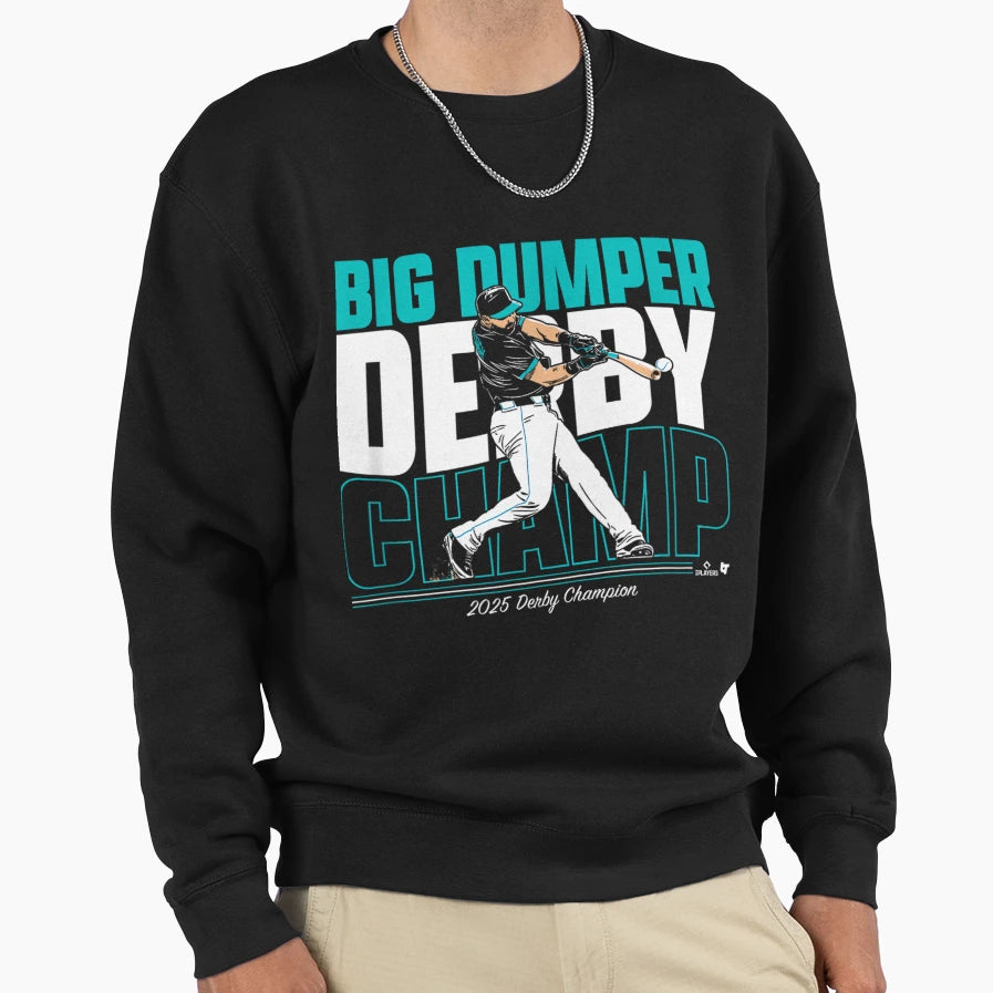 Cal Raleigh Big Dumper Derby Champ Sweatshirt - Graphic Print Men Women - T-Shirt, Sweatshirt, Hoodie