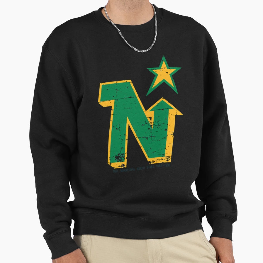 Minnesota North Stars Sweatshirt - Fun Novelty Design for Adults - T-Shirt, Sweatshirt, Hoodie