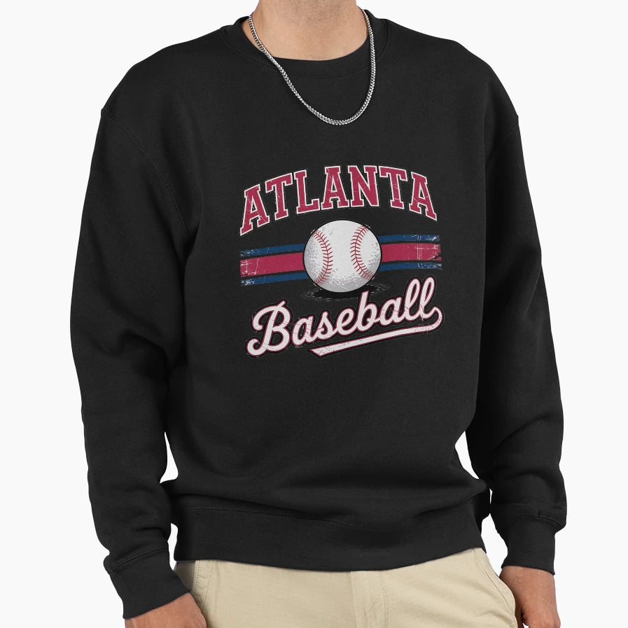 Game Day Atlanta Baseball Sweatshirt - Casual Everyday Wear for Adults - T-Shirt, Sweatshirt, Hoodie