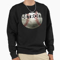 Unique Detroit Baseball Ball Detroit Sweatshirt - Minimalist Print Unisex - T-Shirt, Sweatshirt, Hoodie