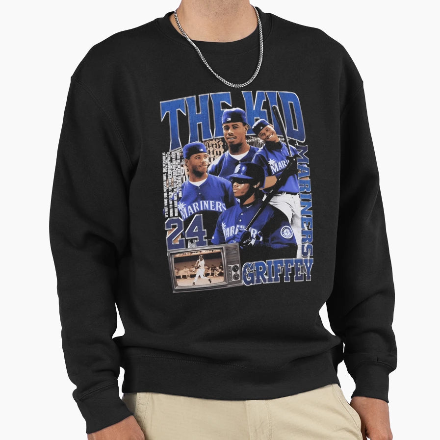 Ken Griffey Jr Sweatshirt - Custom Art Print for Adults - T-Shirt, Sweatshirt, Hoodie
