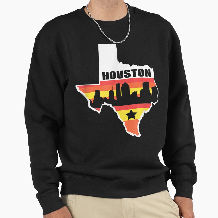 Houston Texas Sweatshirt - Fun Novelty Design Men Women - T-Shirt, Sweatshirt, Hoodie