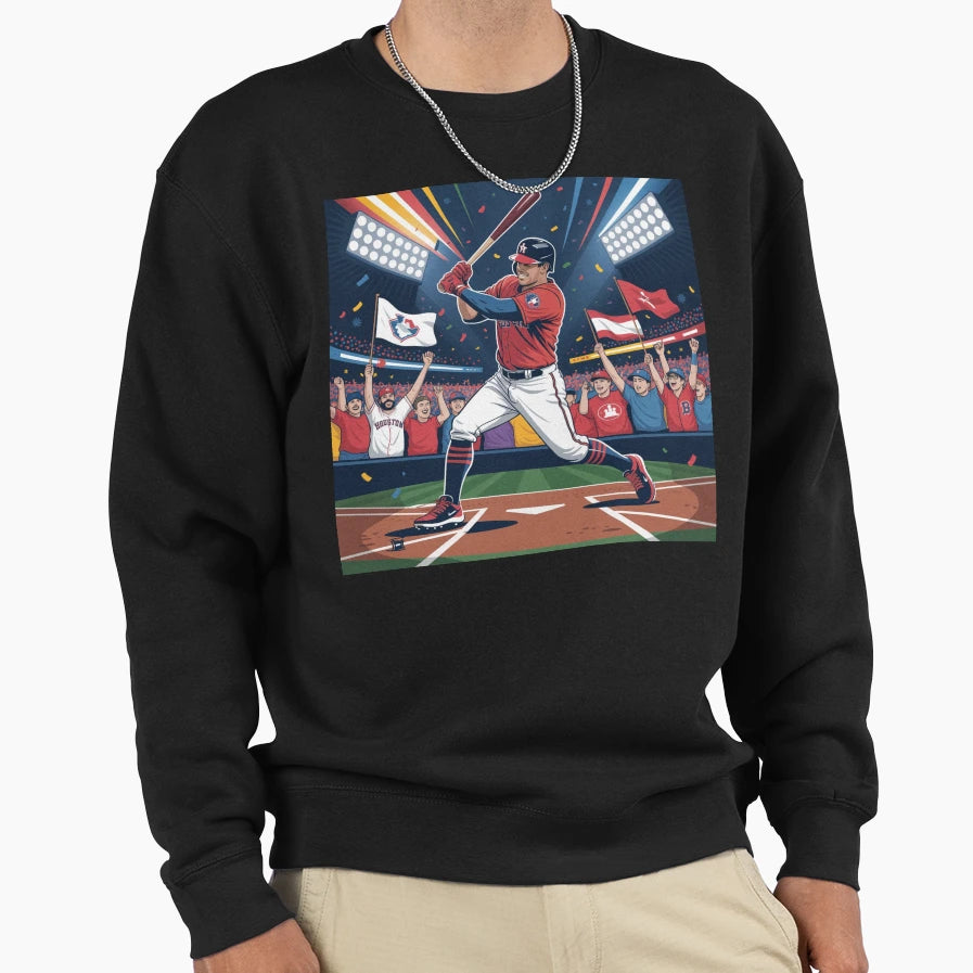 Baseball Championship Vibes Sweatshirt - Minimalist Print for Adults - T-Shirt, Sweatshirt, Hoodie