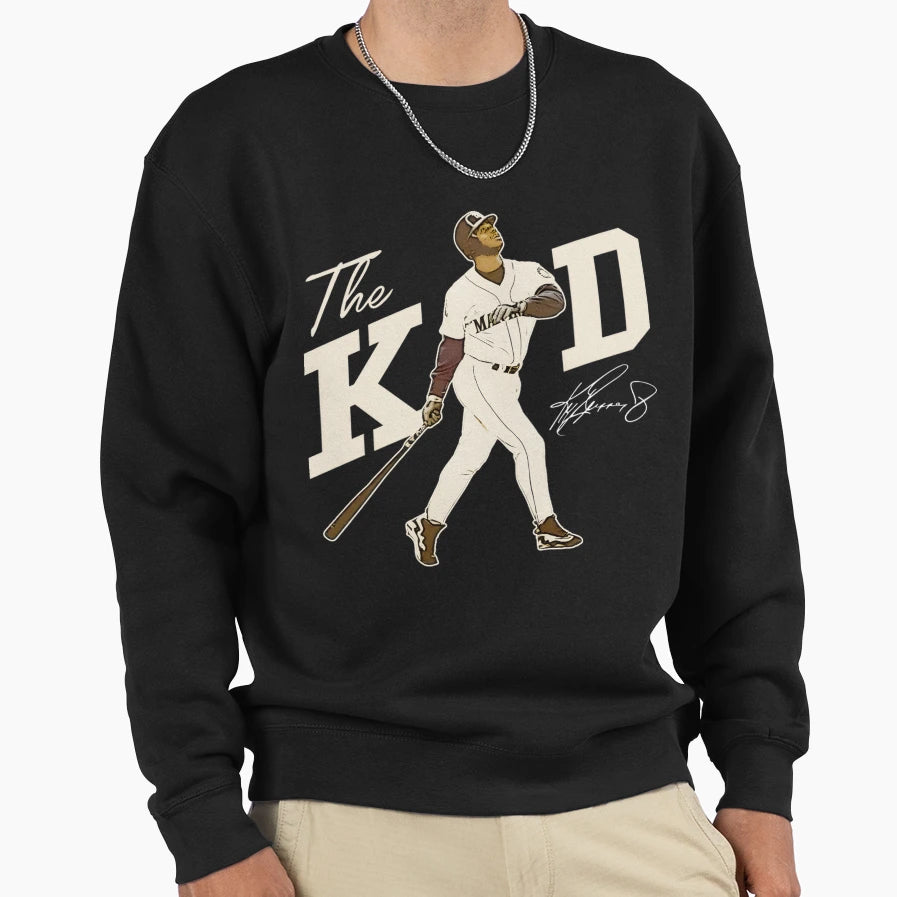 Baseball Legend Signature Art Sweatshirt - Fun Novelty Design for Adults - T-Shirt, Sweatshirt, Hoodie