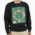I Sotopes Softball Starting 9 Card Sweatshirt - Minimalist Print Men Women - T-Shirt, Sweatshirt, Hoodie