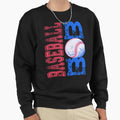 Rustic Baseball Mom Sweatshirt - Graphic Print Men Women - T-Shirt, Sweatshirt, Hoodie