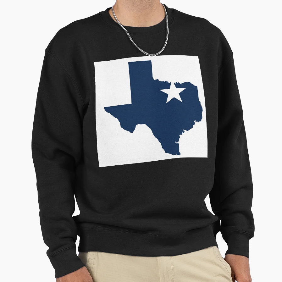 State Texas Dallas Cowboys Logo Sweatshirt - Streetwear Style for Adults - T-Shirt, Sweatshirt, Hoodie