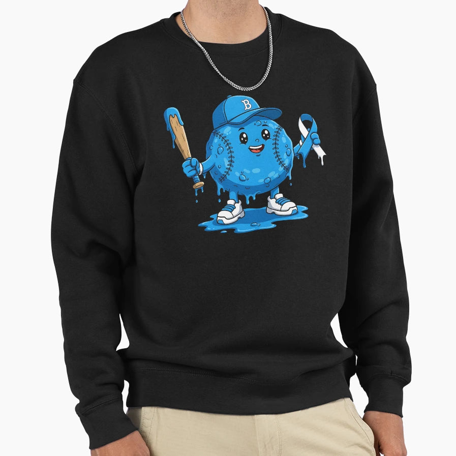 Diabetes Awareness Baseball Drip Sweatshirt - Minimalist Print for Adults - T-Shirt, Sweatshirt, Hoodie
