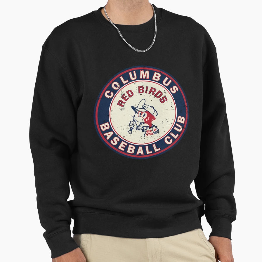 Columbus Red Birds Defunct Baseball Sweatshirt - Aesthetic Graphic Unisex - T-Shirt, Sweatshirt, Hoodie