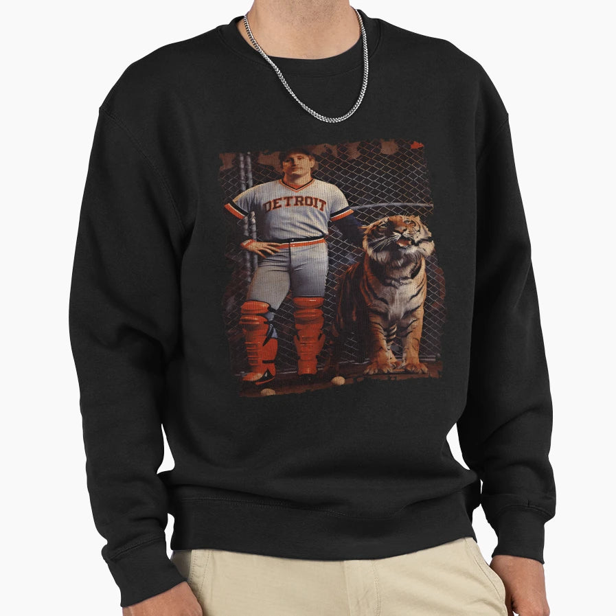 Lance Parrish Detroit Tigers Sweatshirt - Custom Art Print Men Women - T-Shirt, Sweatshirt, Hoodie