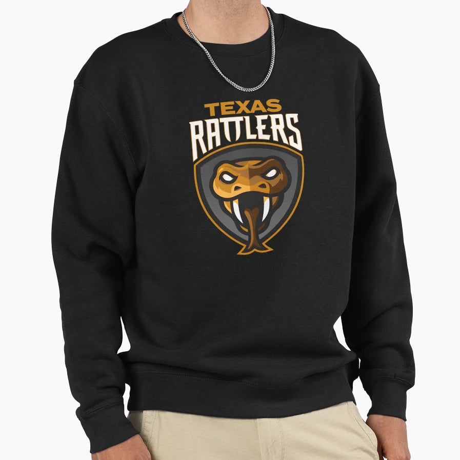 Texas Rattlers Sweatshirt - Custom Art Print Unisex - T-Shirt, Sweatshirt, Hoodie