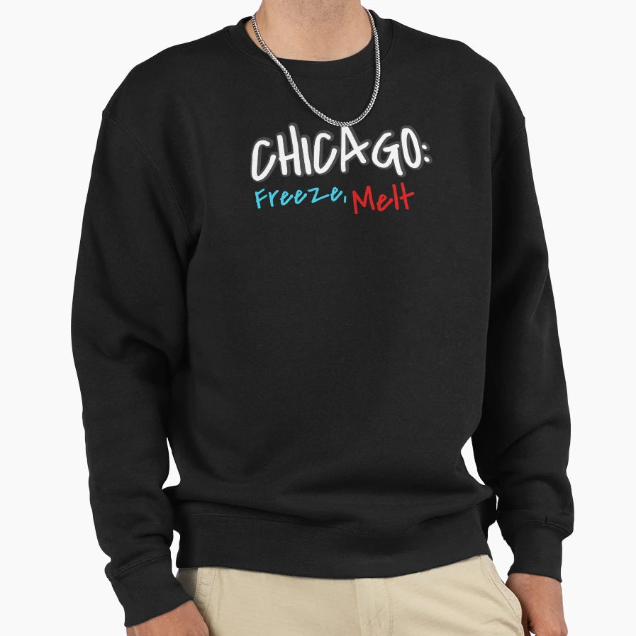 Chicago Sweatshirt - Minimalist Print for Adults - T-Shirt, Sweatshirt, Hoodie