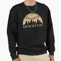 Houston Texas Skyline Baseball Mens Sweatshirt - Novelty Apparel Men Women - T-Shirt, Sweatshirt, Hoodie