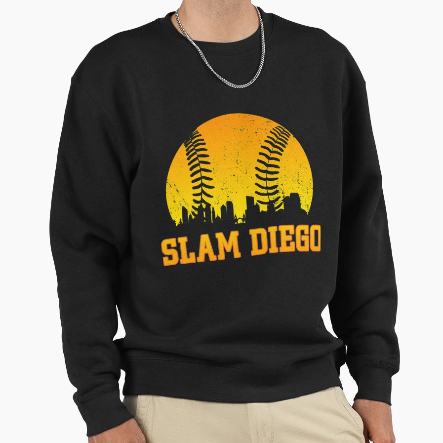 Slam Diego Sweatshirt - Minimalist Print Men Women - T-Shirt, Sweatshirt, Hoodie