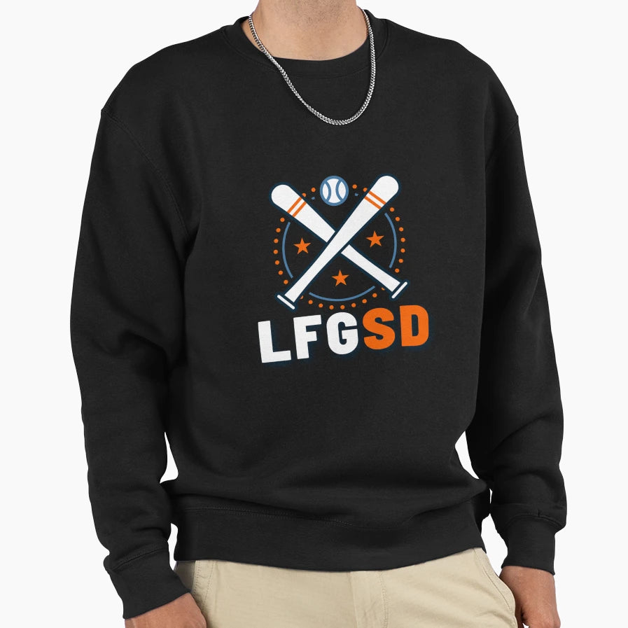 Lfgsd Baseball Sweatshirt - Fun Novelty Design Men Women - T-Shirt, Sweatshirt, Hoodie