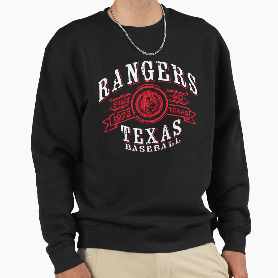 Rangers Baseball Sweatshirt - Trendy Graphic Unisex - T-Shirt, Sweatshirt, Hoodie