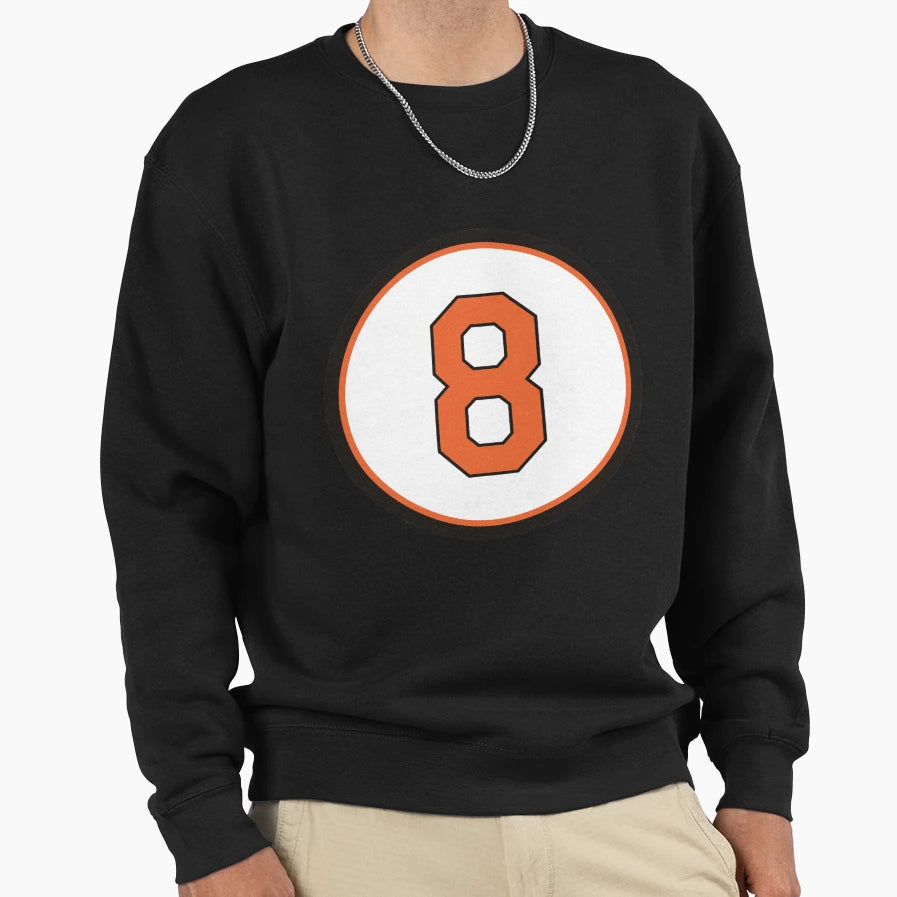 Cal Ripken Jr 8 Jersey Number Sweatshirt - Graphic Print Unisex - T-Shirt, Sweatshirt, Hoodie