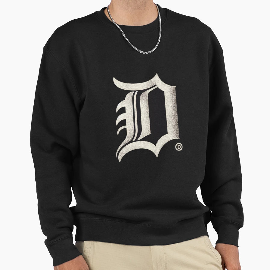 Detroit Old English D Sweatshirt - Casual Everyday Wear for Adults - T-Shirt, Sweatshirt, Hoodie