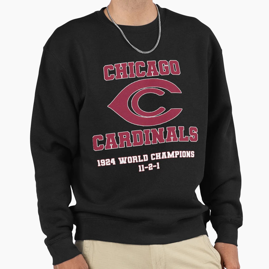 Chicago Cardinals 1924 World Sweatshirt - Streetwear Style for Adults - T-Shirt, Sweatshirt, Hoodie