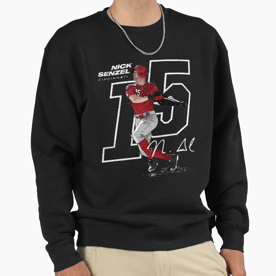 Nick Senzel Offset Sweatshirt - Aesthetic Graphic for Adults - T-Shirt, Sweatshirt, Hoodie