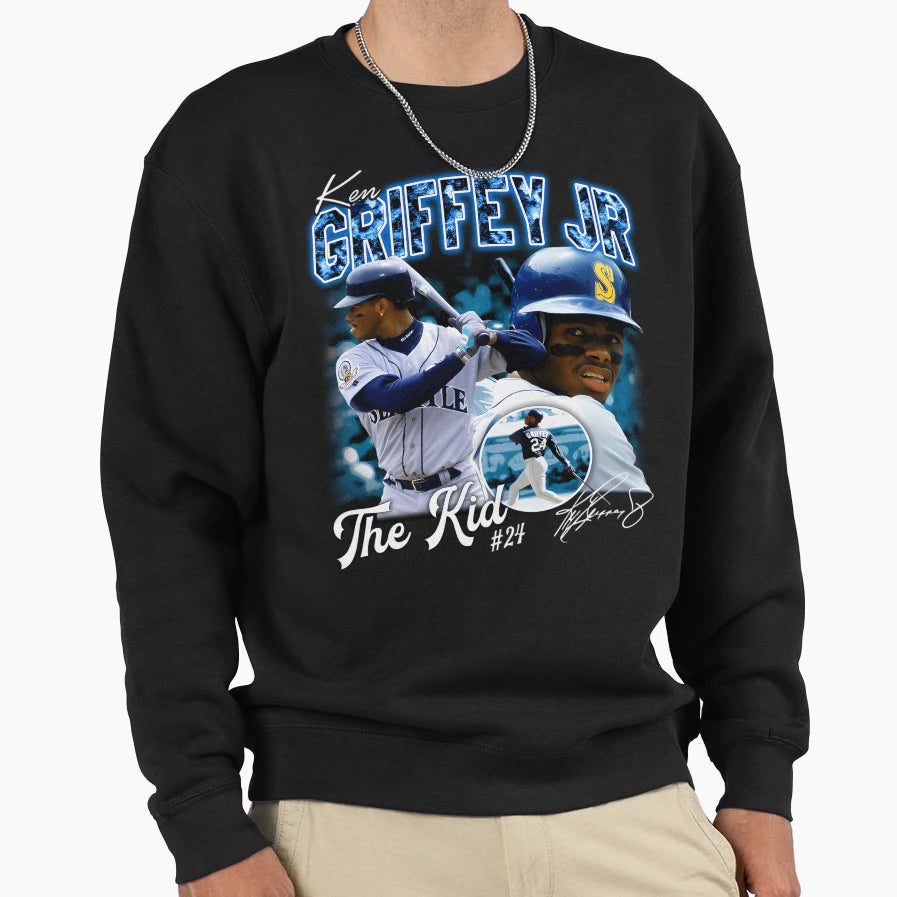 Ken Griffey Jr Basketball Legend Sweatshirt - Graphic Print Unisex - T-Shirt, Sweatshirt, Hoodie
