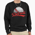 Detroit Cityscape Baseball Lover Sweatshirt - Unique Graphic Unisex - T-Shirt, Sweatshirt, Hoodie