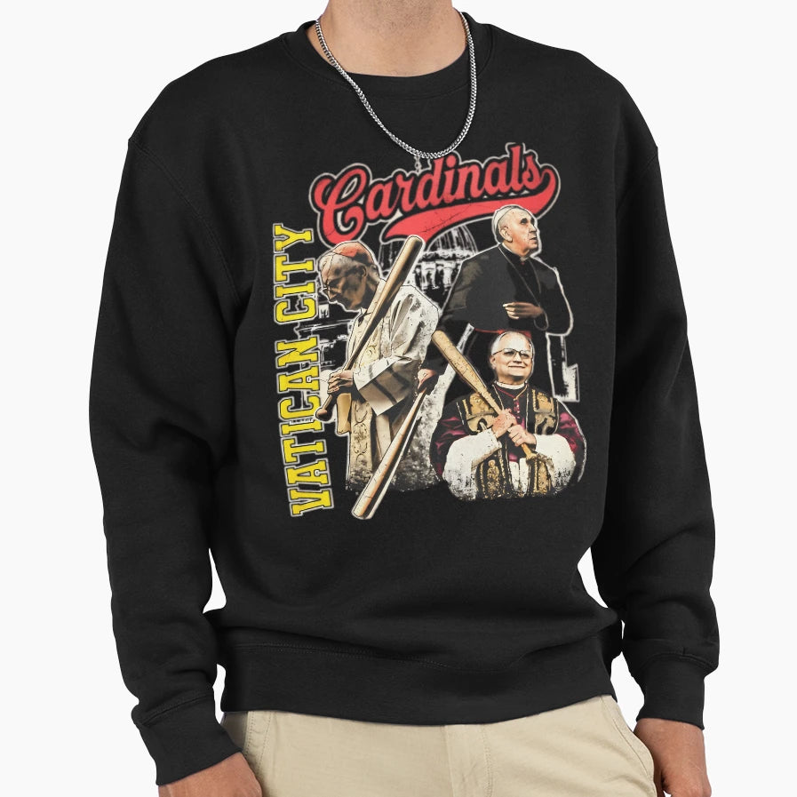 Vatican City Cardinals Baseball Sweatshirt - Graphic Print for Adults - T-Shirt, Sweatshirt, Hoodie