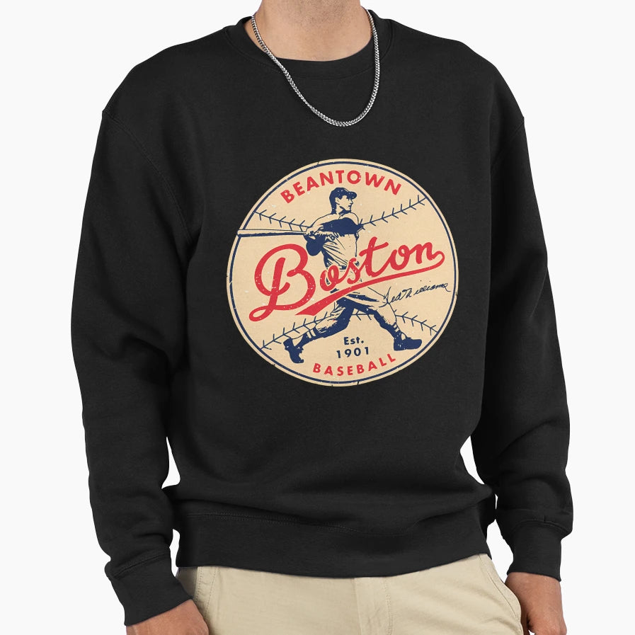 Ted Williams Red Sox Sweatshirt - Casual Everyday Wear Unisex - T-Shirt, Sweatshirt, Hoodie