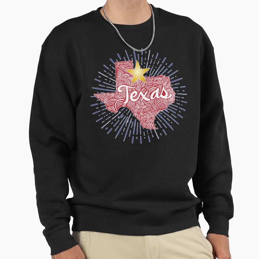 Texas Sweatshirt - Casual Everyday Wear Men Women - T-Shirt, Sweatshirt, Hoodie